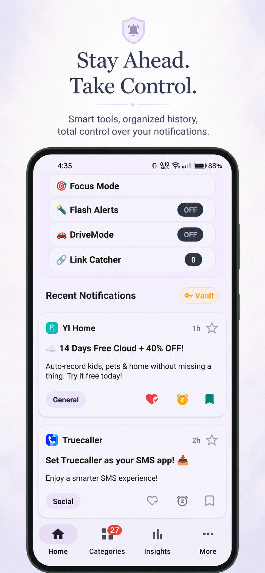 NotifySense Screen 2